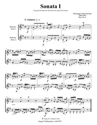Sammartini: Sonata Op. 1 No. 1 for Baritone Horn Duo