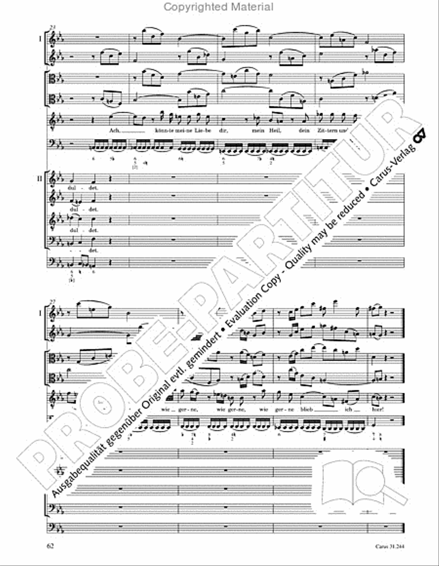 St. Matthew Passion (Matthaus-Passion) 4-Part scores gallery preview page 64