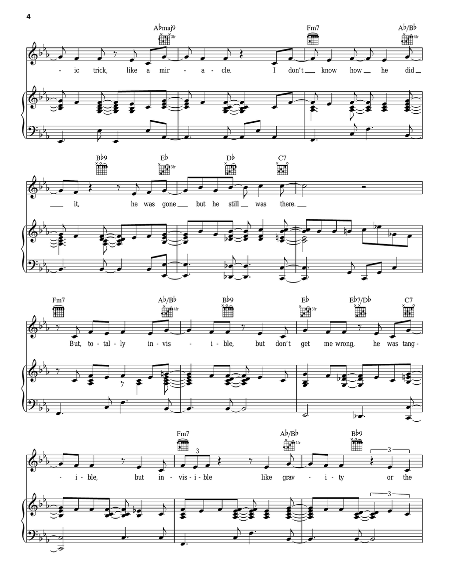 Invisible (from Women On The Verge Of A Nervous Breakdown ) Acoustic Guitar scores gallery preview page 4