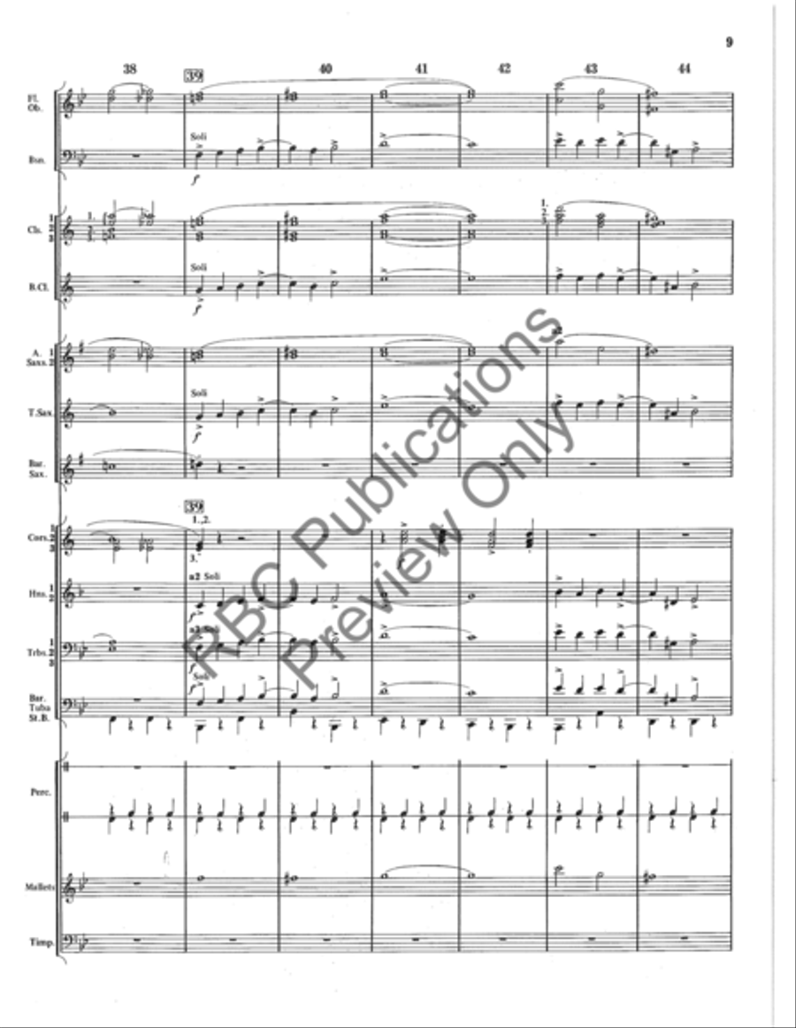 Entracte Concert Band scores gallery preview page 10