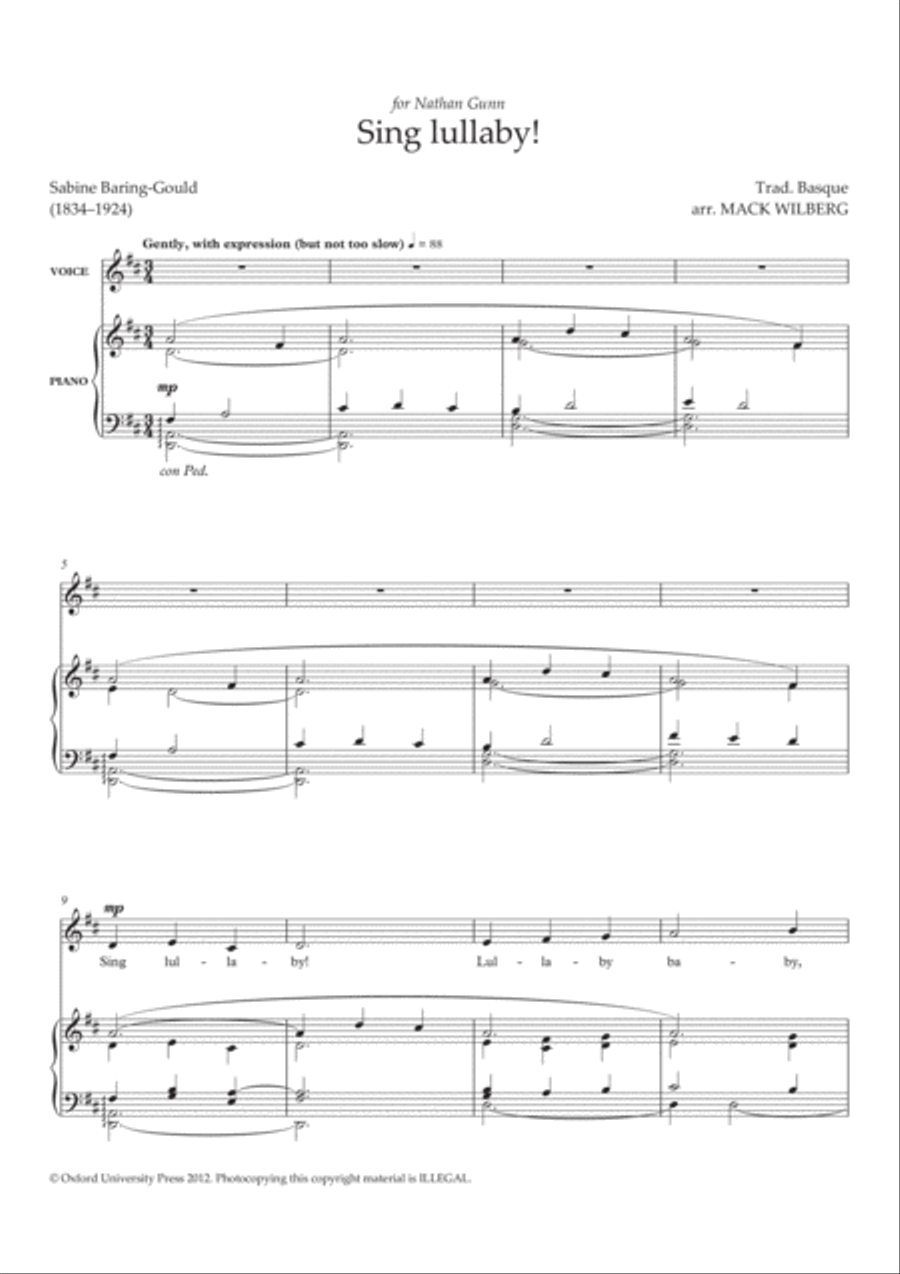 Sing lullaby! (solo/low) Low Voice scores gallery preview page 1