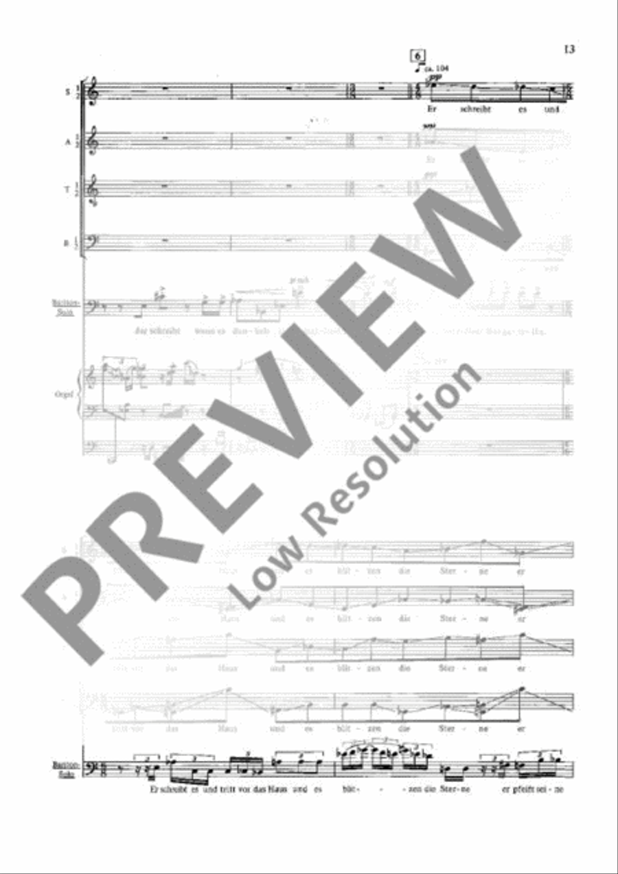 Todesfuge SSAATTBB scores gallery preview page 14