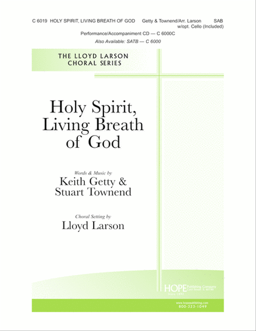 Holy Spirit, Living Breath of God 3-Part scores gallery preview page 1