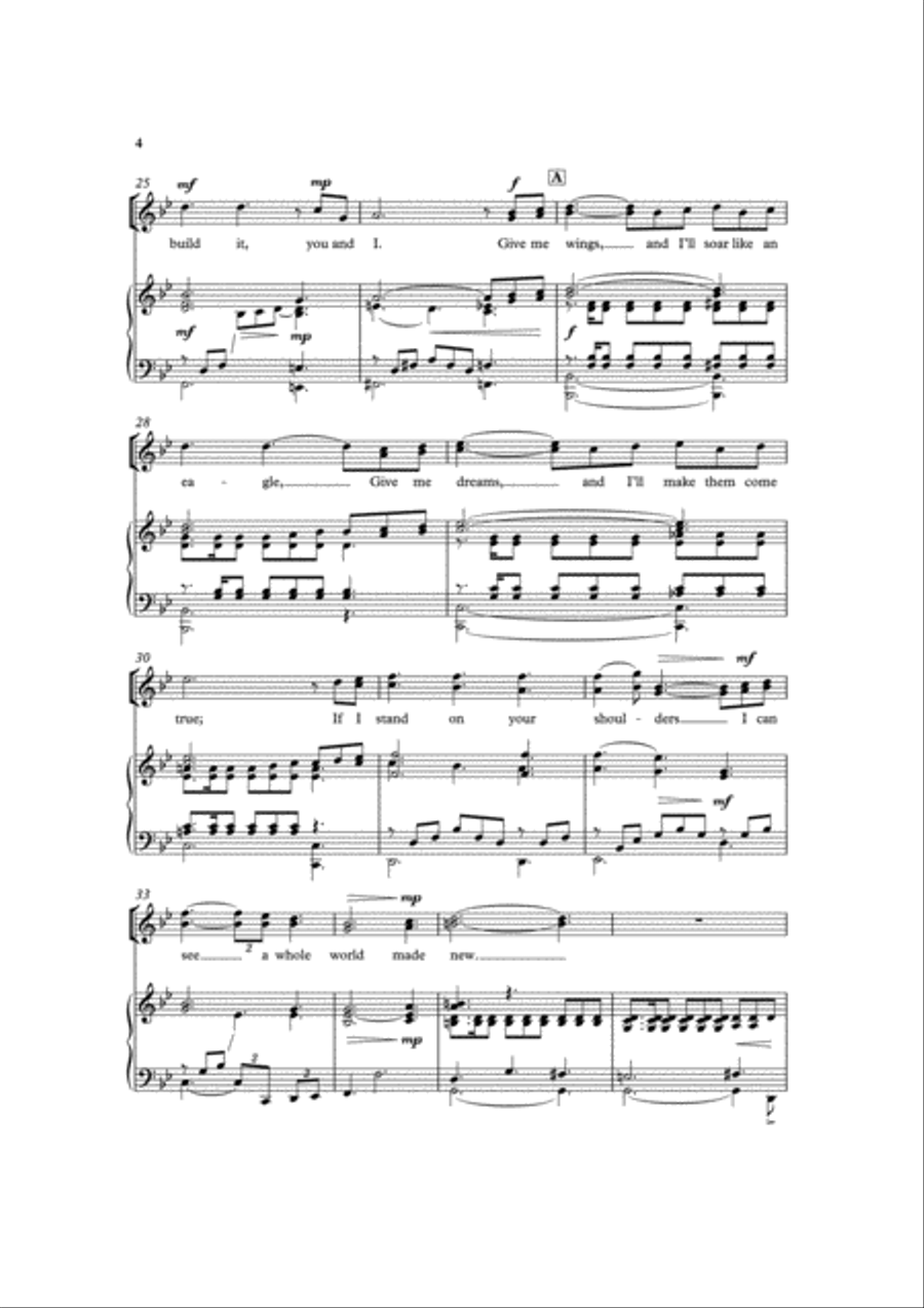Give me wings Children's Choir scores gallery preview page 4