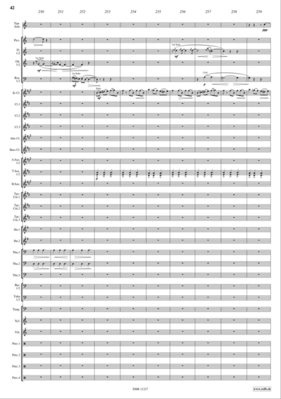 Voyages Voyages Concert Band scores gallery preview page 42