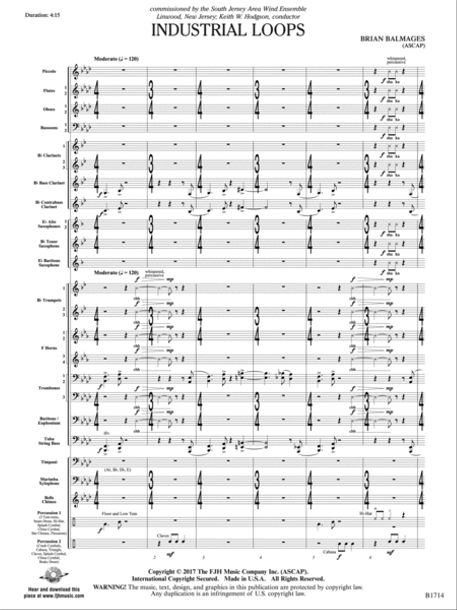 Industrial Loops: Score Concert Band scores gallery preview page 3