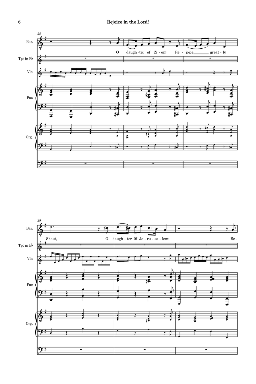 Rejoice in the Lord! Piano, Vocal scores gallery preview page 6
