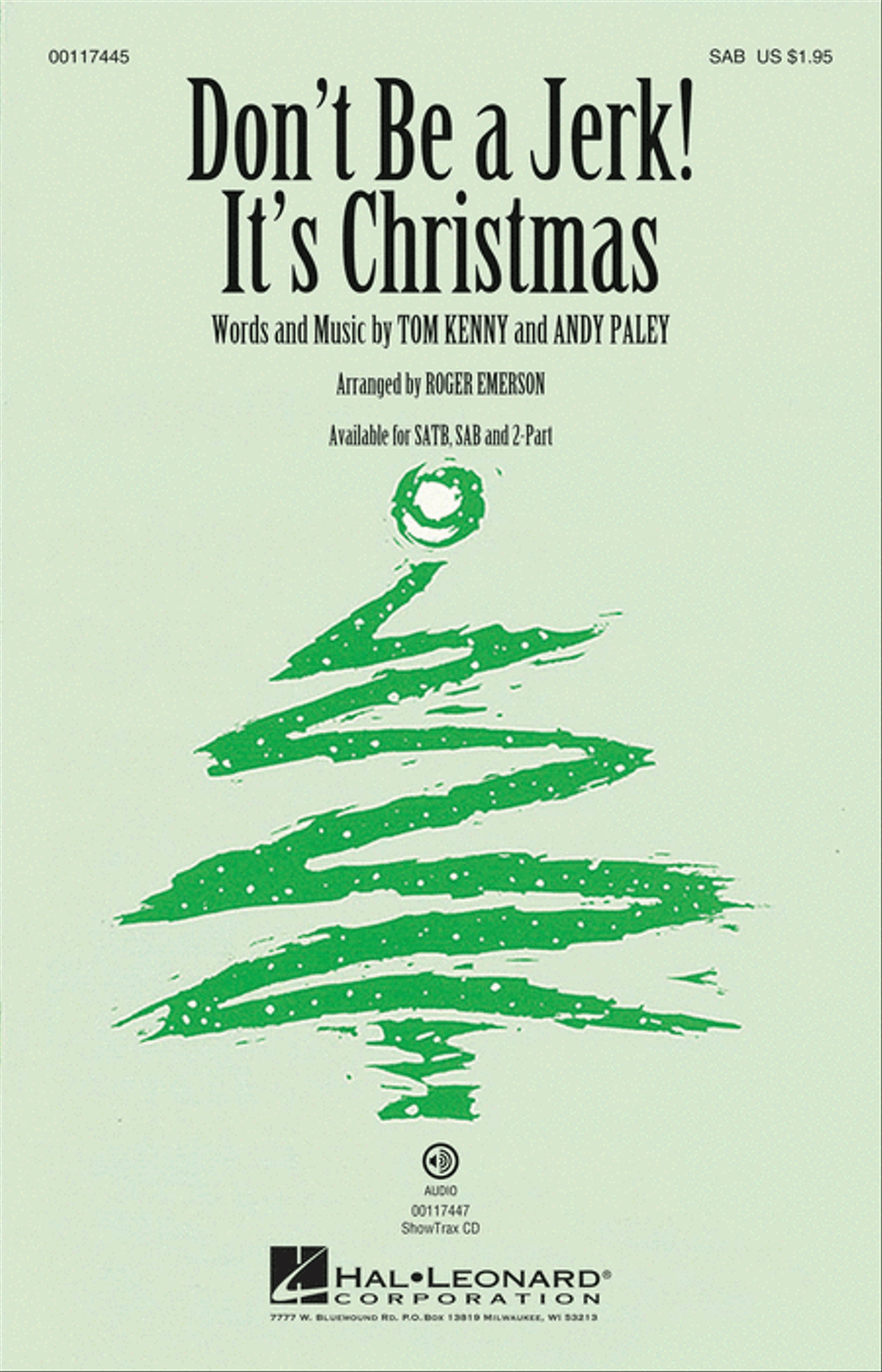 Don't Be a Jerk (It's Christmas) 4-Part scores gallery preview page 1