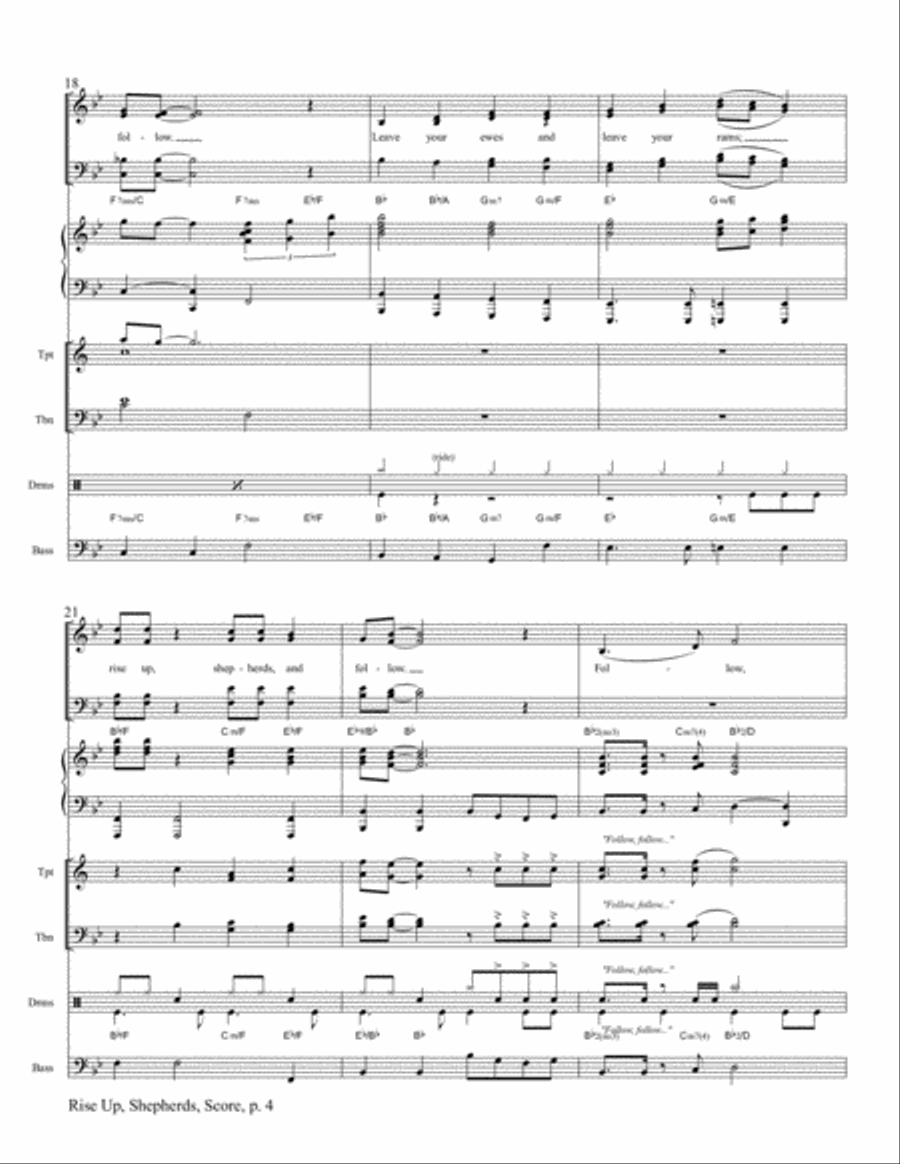 Rise Up, Shepherds Rise Up, Shepherds Trombone scores gallery preview page 5