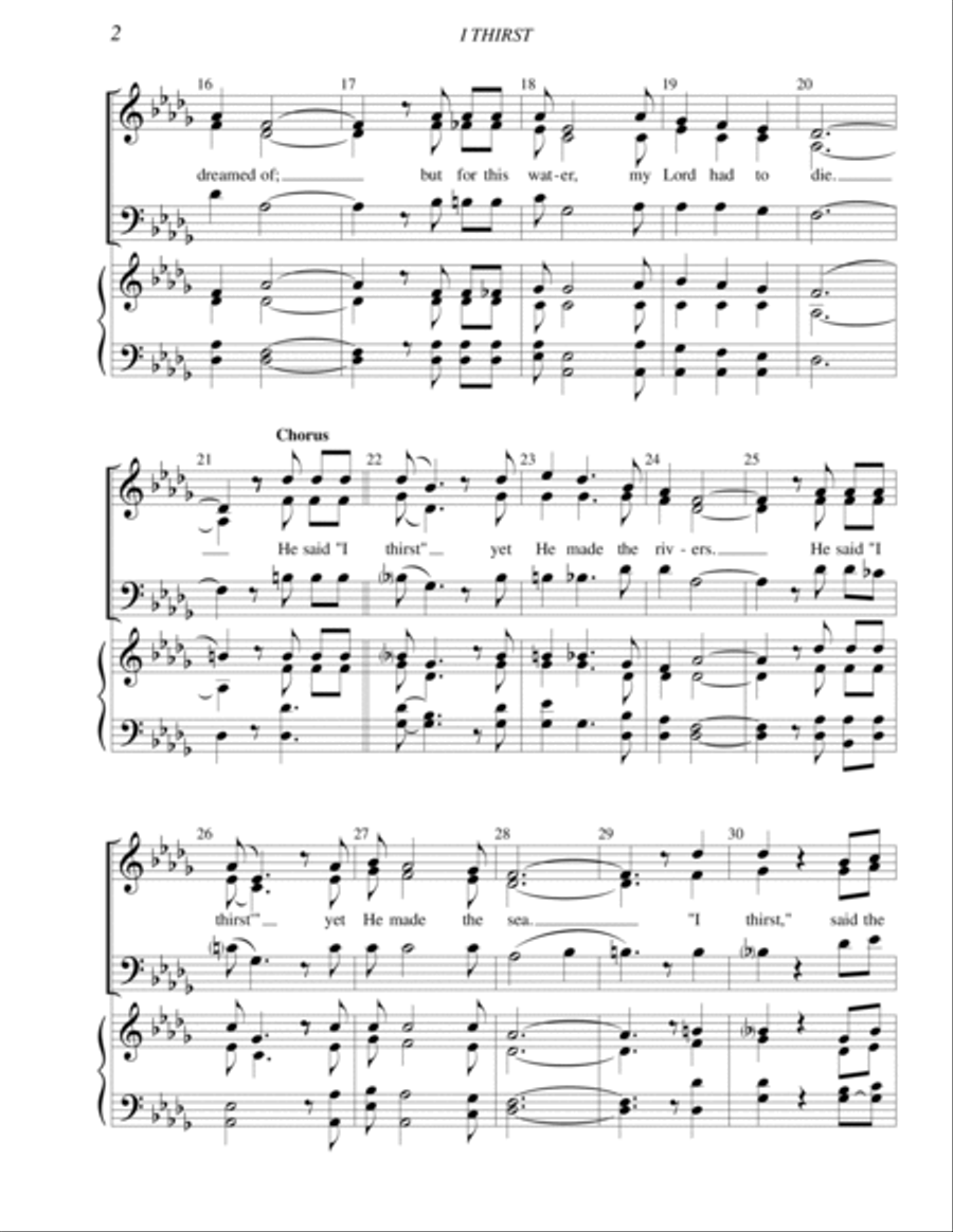 I Thirst I Thirst 3-Part scores gallery preview page 2