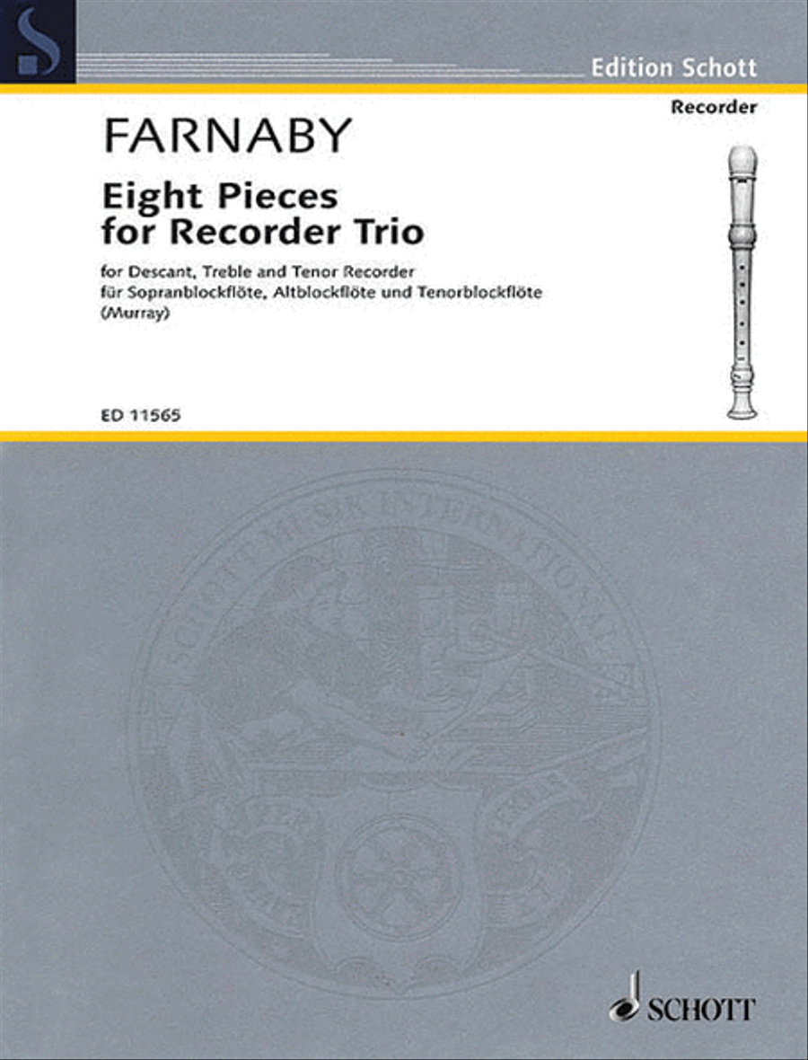 8 Pieces for Recorder Recorder scores gallery preview page 1