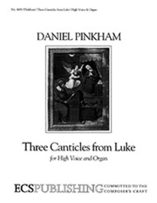 Book cover for Three Canticles from Luke