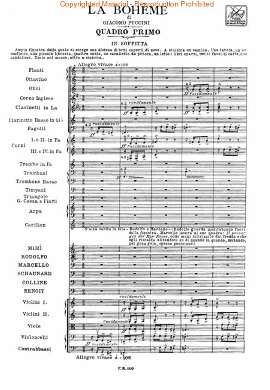 La Bohème La Bohème Choir scores gallery preview page 3
