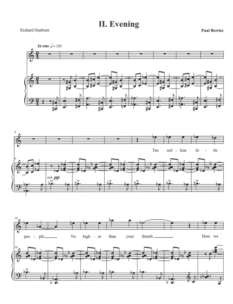 Five Spring Songs Piano, Vocal scores gallery preview page 4