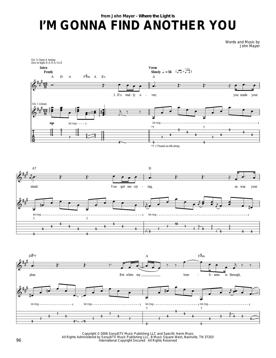I'm Gonna Find Another You Acoustic Guitar scores gallery preview page 1