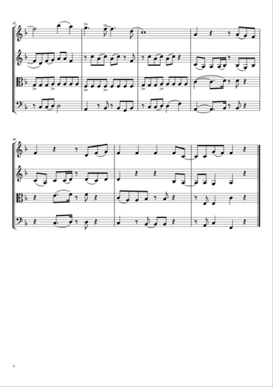 California Gurls String Quartet scores gallery preview page 4