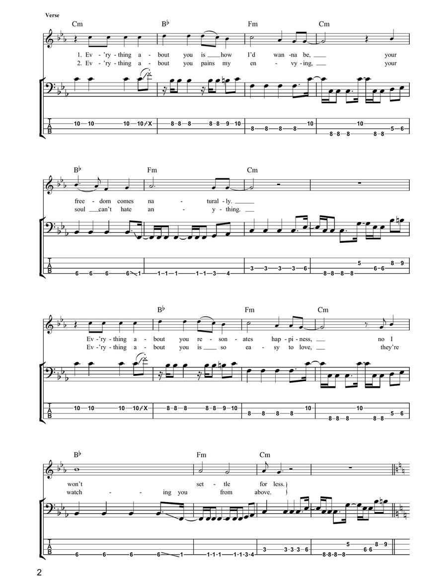 Bliss Acoustic Guitar scores gallery preview page 2