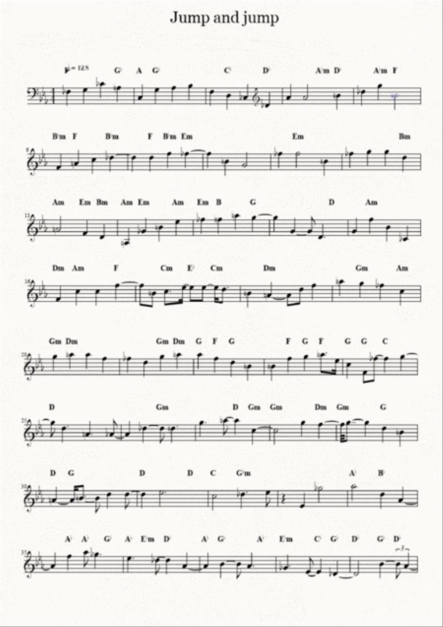 Jump and Jump Full Orchestra scores gallery preview page 1