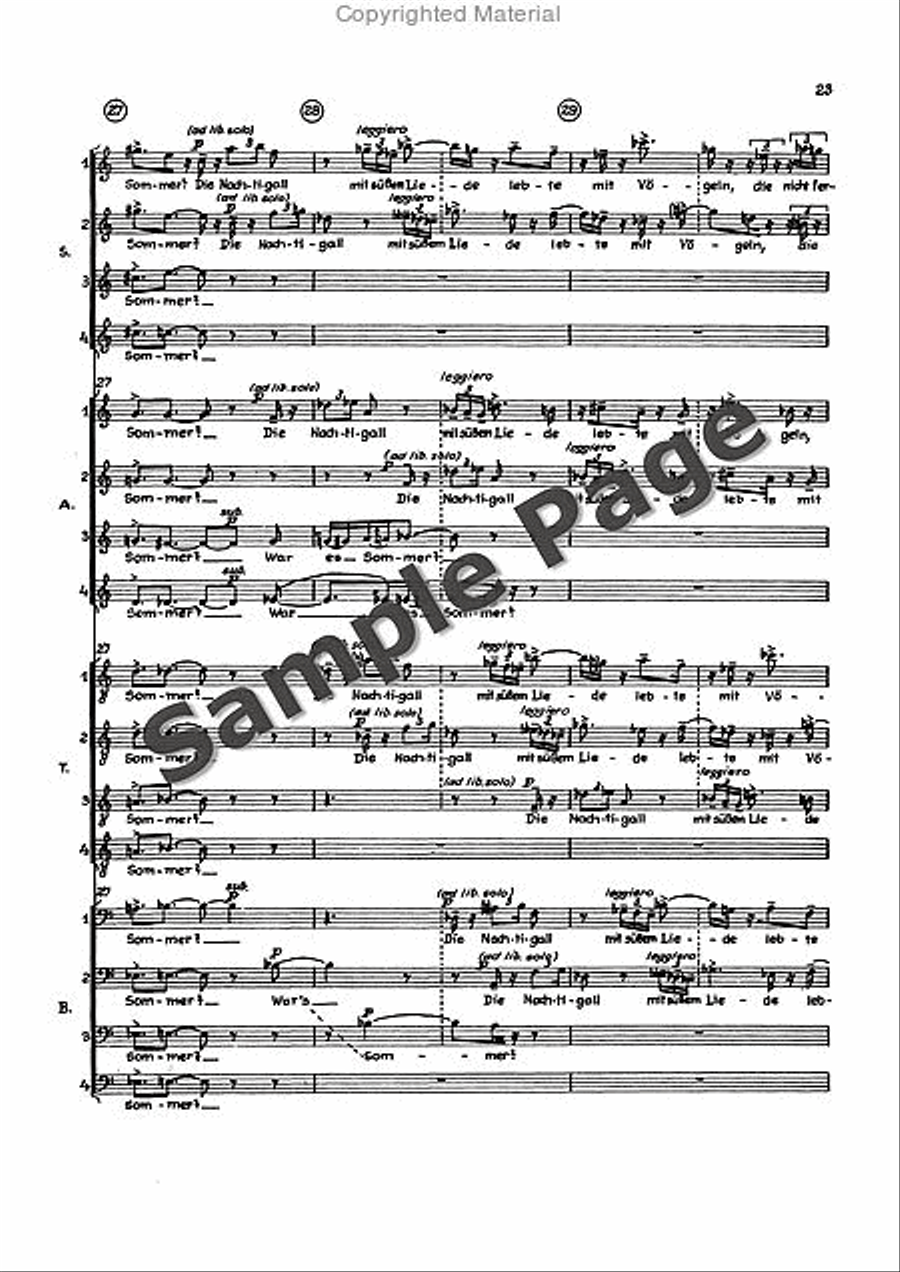 3 Phantasien 4-Part scores gallery preview page 24