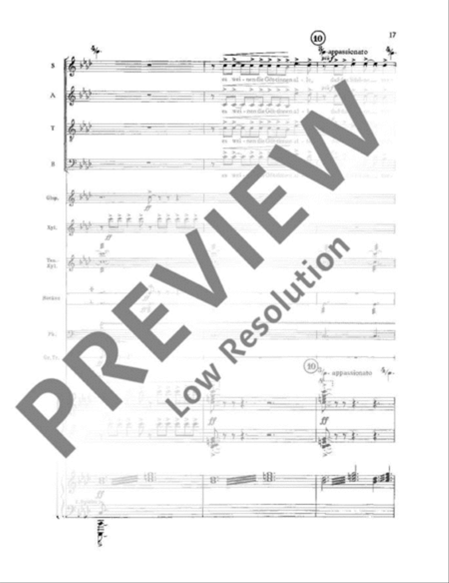 Nänie und Dithyrambe Mixed Choir scores gallery preview page 18