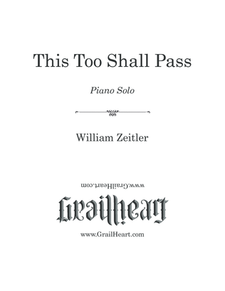 Book cover for This Too Shall Pass
