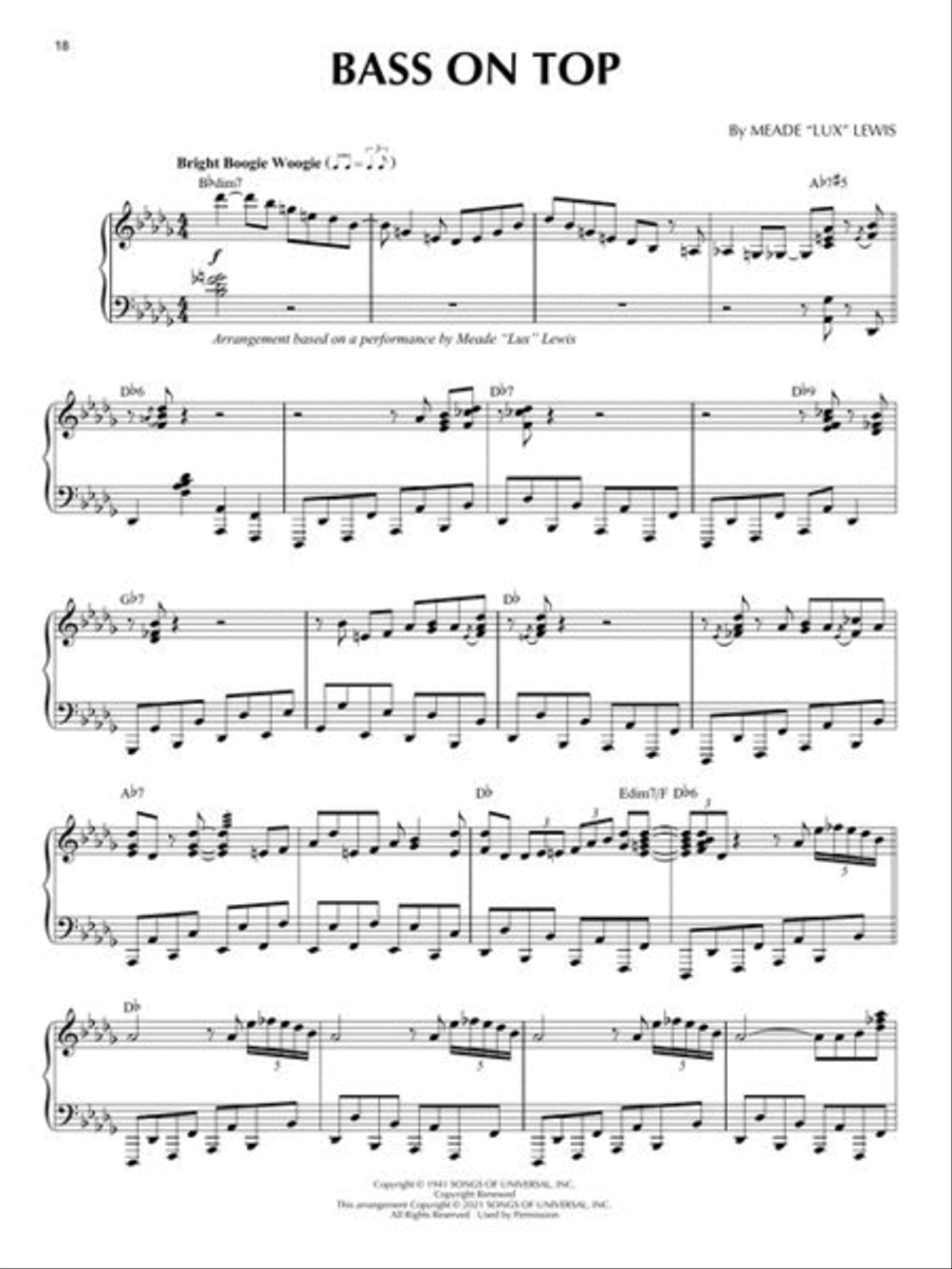 Boogie Woogie Piano Solo scores gallery preview page 7