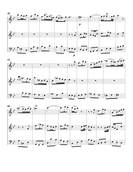 Aria: Ach, lege das Sodom der sündlichen Glieder from cantata BWV 48 (arrangement for 3 recorders)