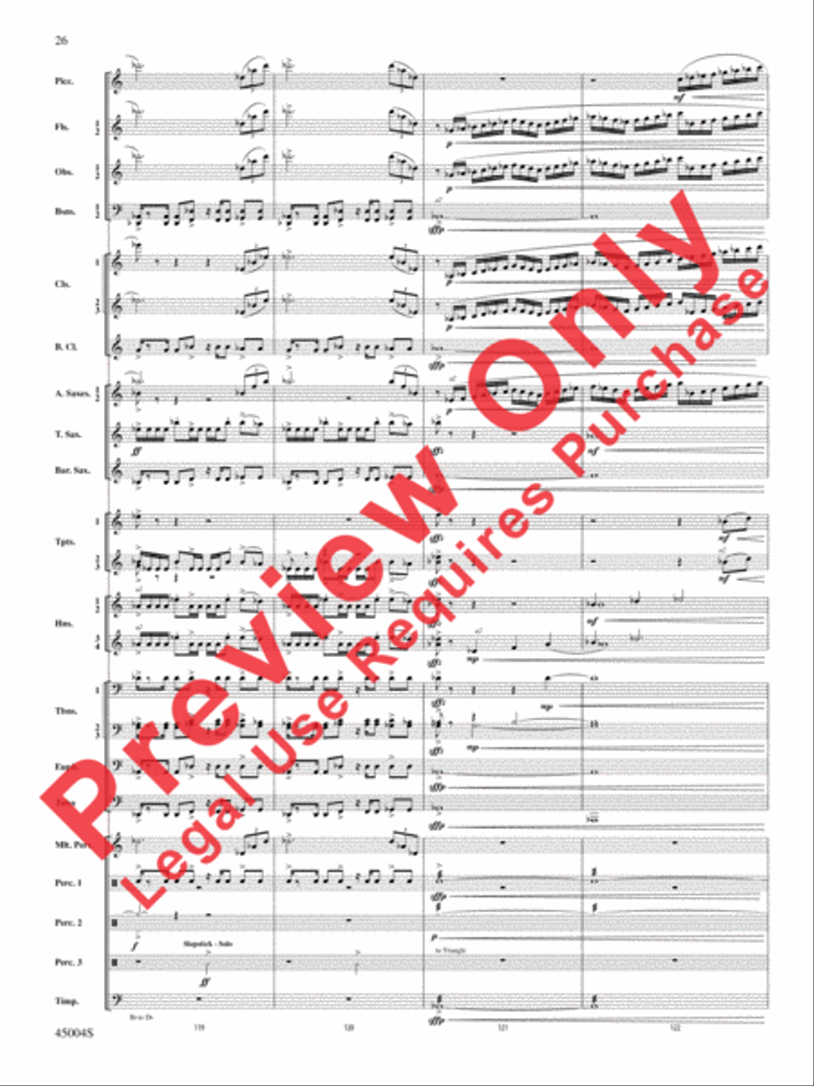 Red Rock Mountain Red Rock Mountain Concert Band scores gallery preview page 61
