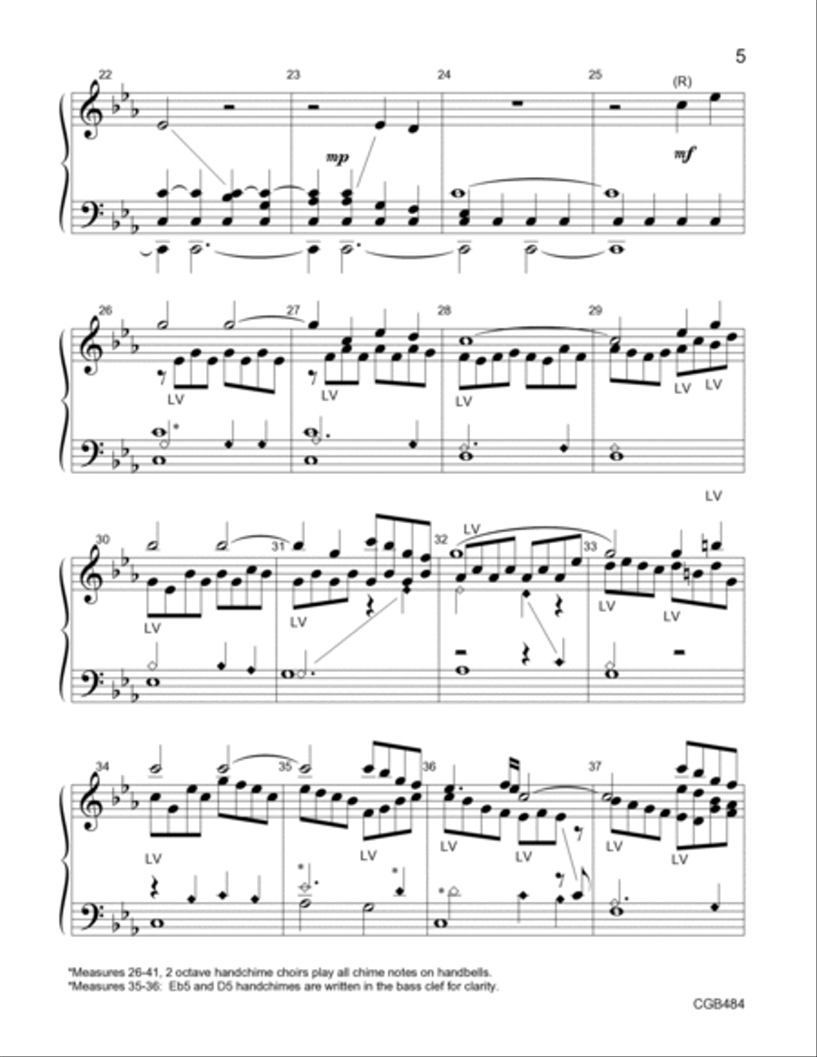Walking with Jesus Walking with Jesus Handbell Choir scores gallery preview page 4