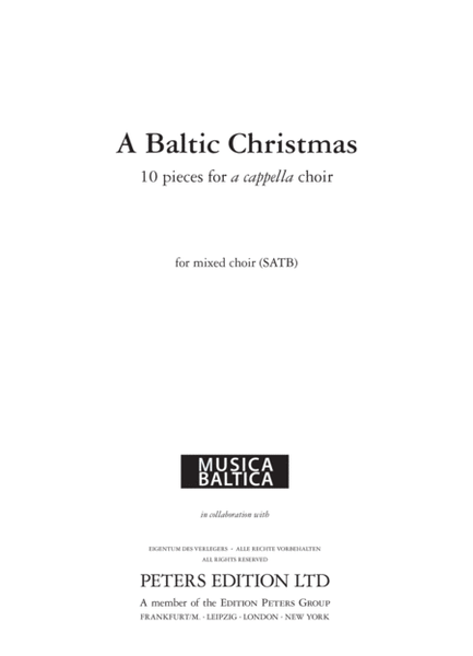 A Baltic Christmas for SATB Choir