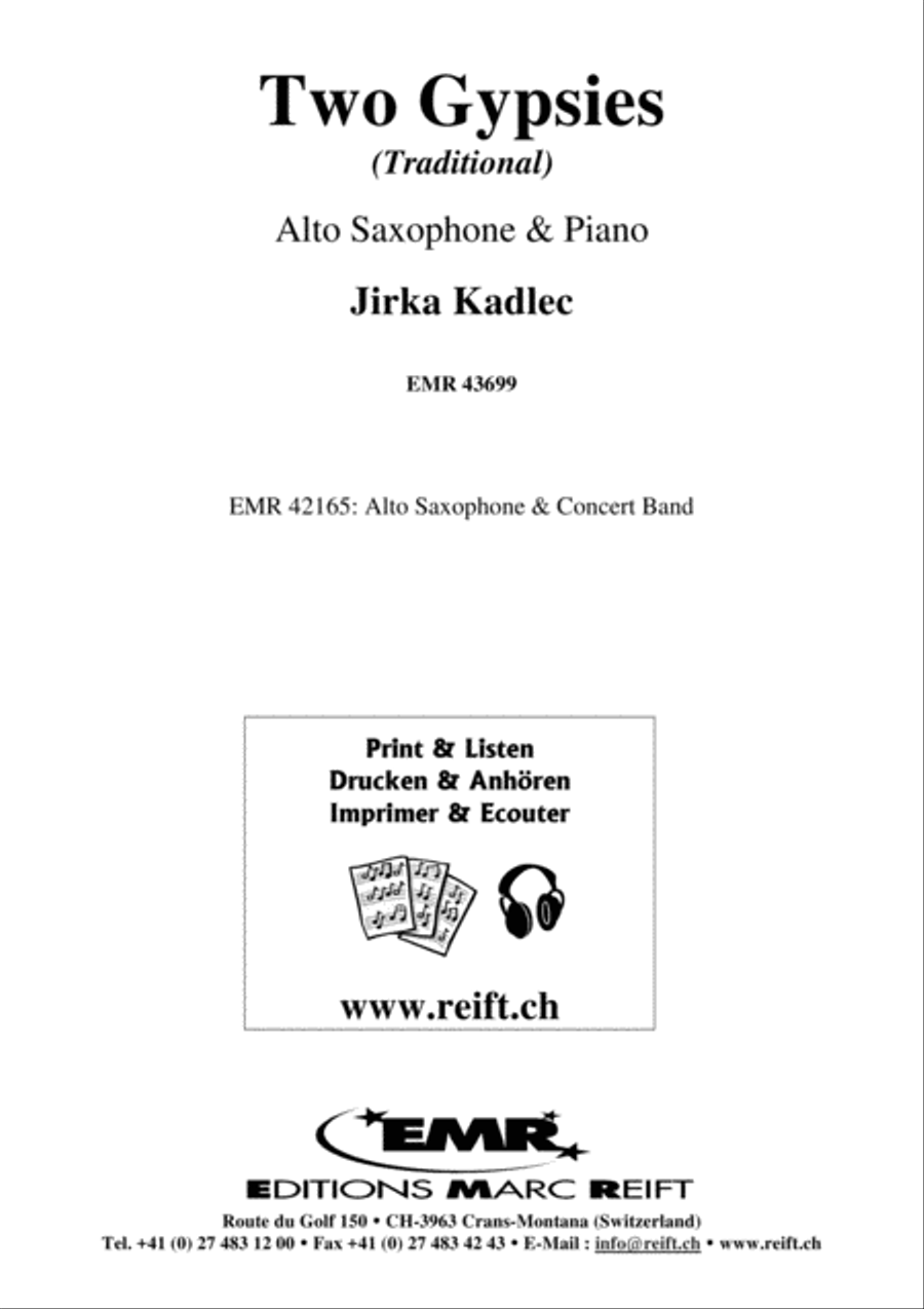 Two Gypsies Alto Saxophone scores gallery preview page 2