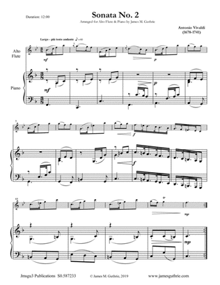Vivaldi: Sonata No. 2 for Alto Flute & Piano