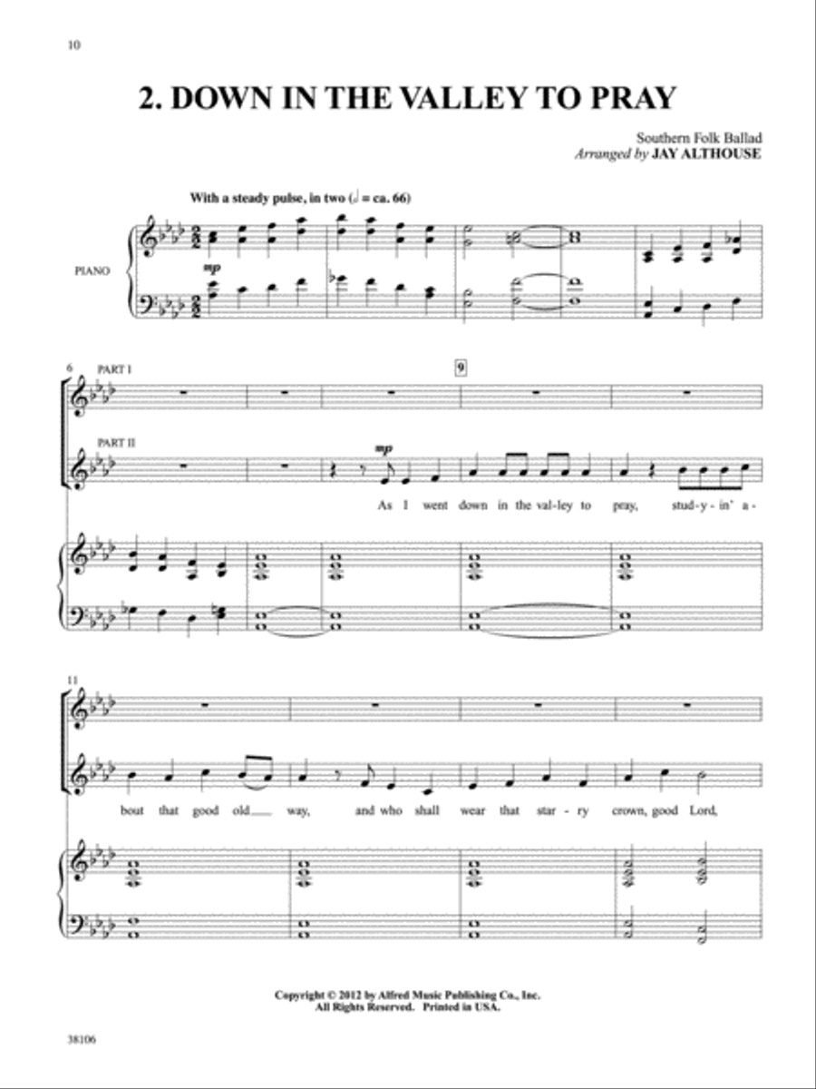 American Folk Songs for Two Small Ensemble scores gallery preview page 7