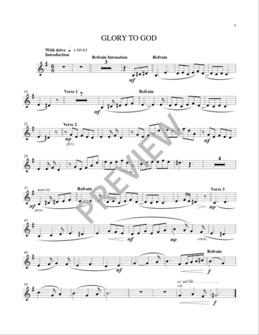 Mass of the Angels and Saints - String edition Handbell Choir scores gallery preview page 9