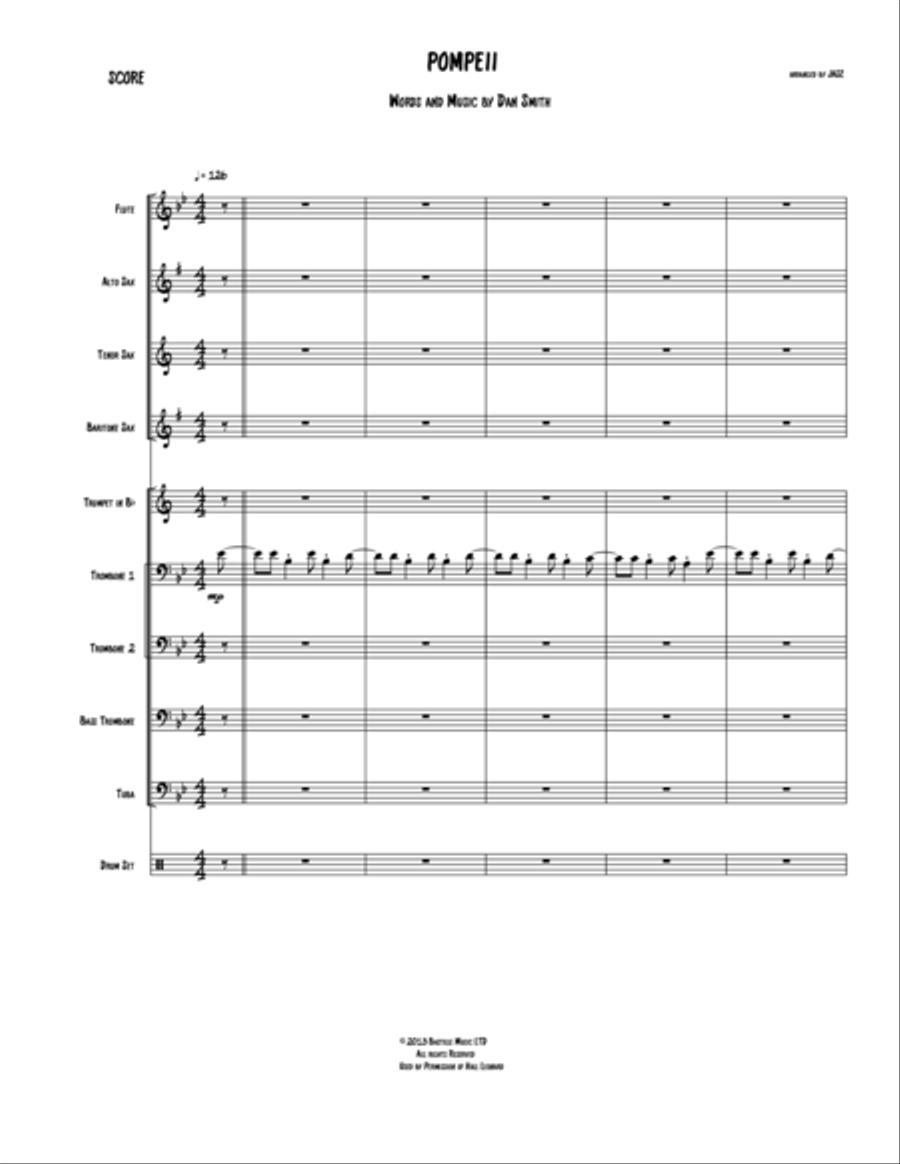 Pompeii Large Ensemble scores gallery preview page 1