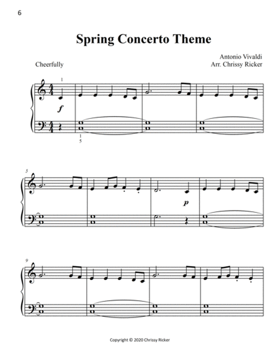Easy Classical Favorites - 12 Arrangements for Elementary Pianists image number null