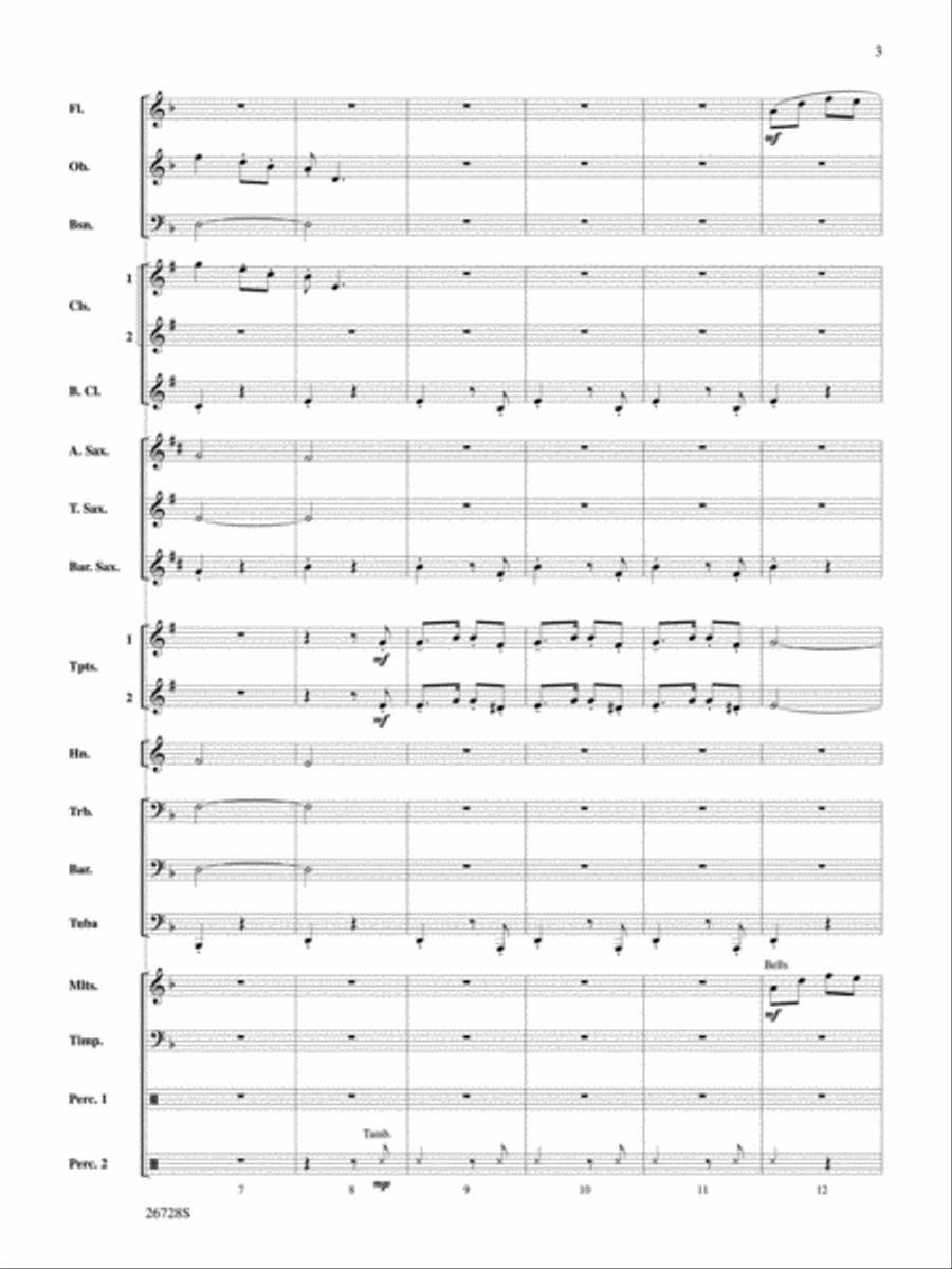 The New World, Suite from Concert Band scores gallery preview page 3