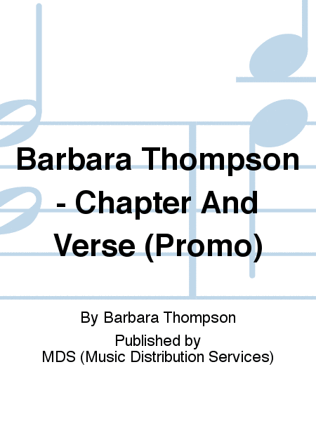 Barbara Thompson - Chapter And Verse (Promo)