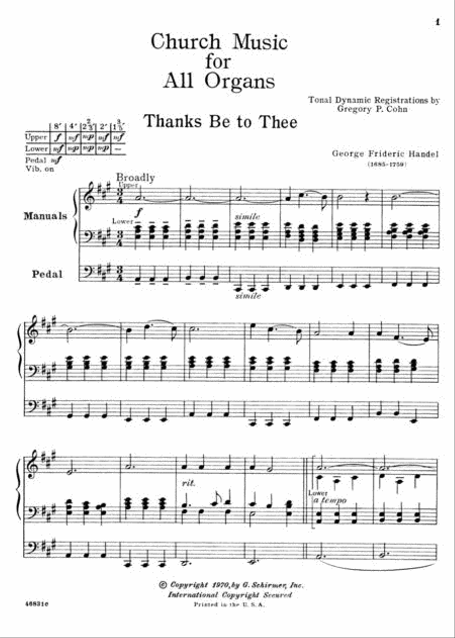 Church Music for All Organs Organ scores gallery preview page 2