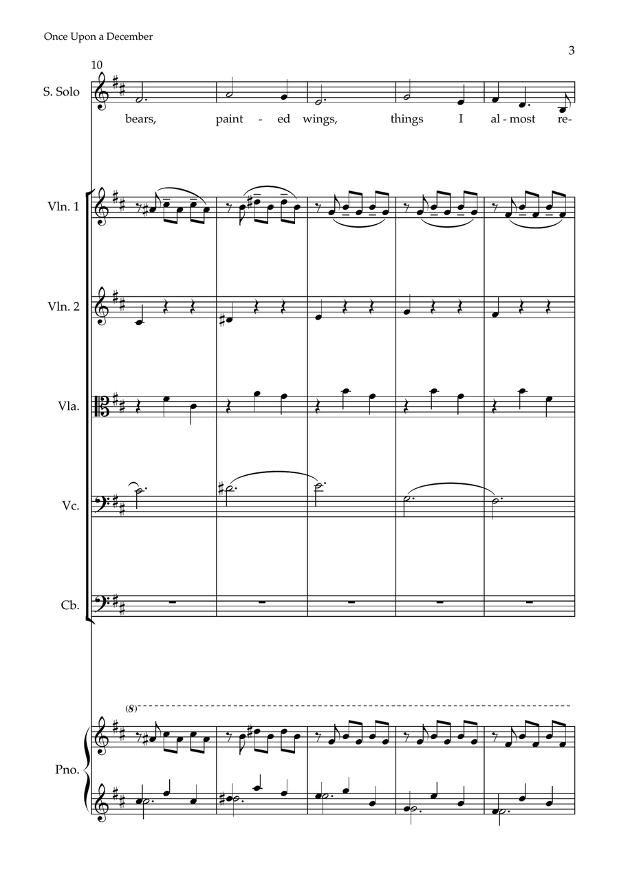 Once Upon A December Large Ensemble scores gallery preview page 3