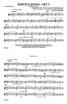 Service Songs - Set 2 (Marines/Air Force): Flute