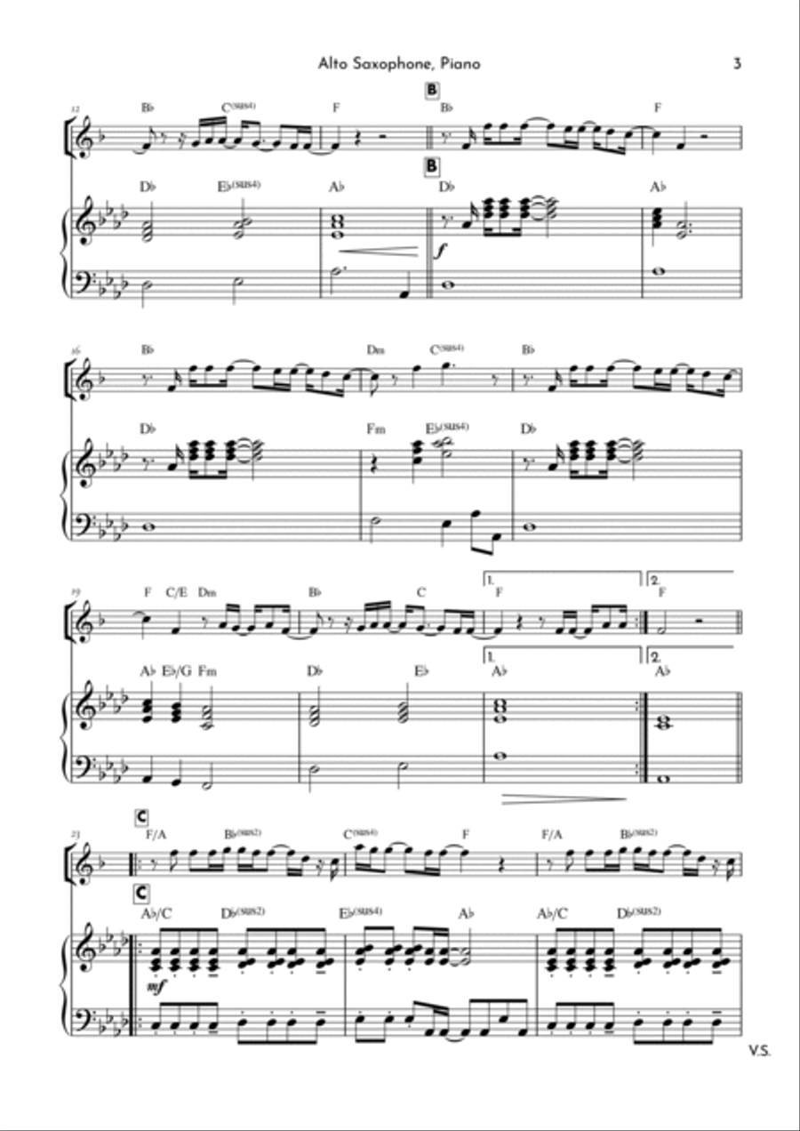 Goodness Of God Alto Saxophone scores gallery preview page 3