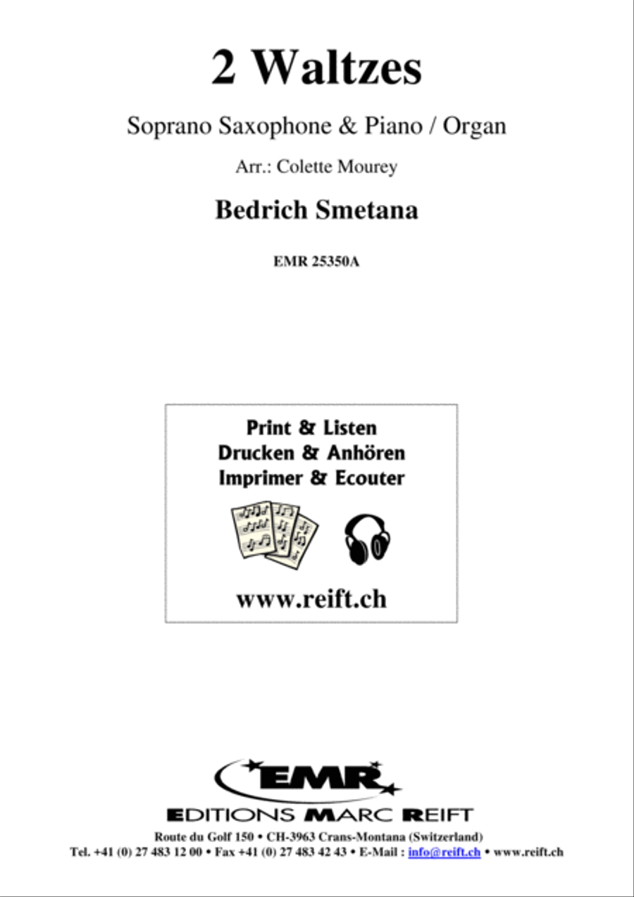 2 Waltzes Soprano Saxophone scores gallery preview page 2