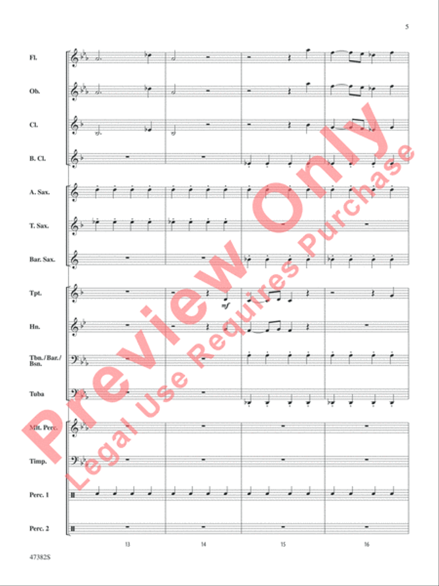 Gustav Holst Band Classics Concert Band scores gallery preview page 6