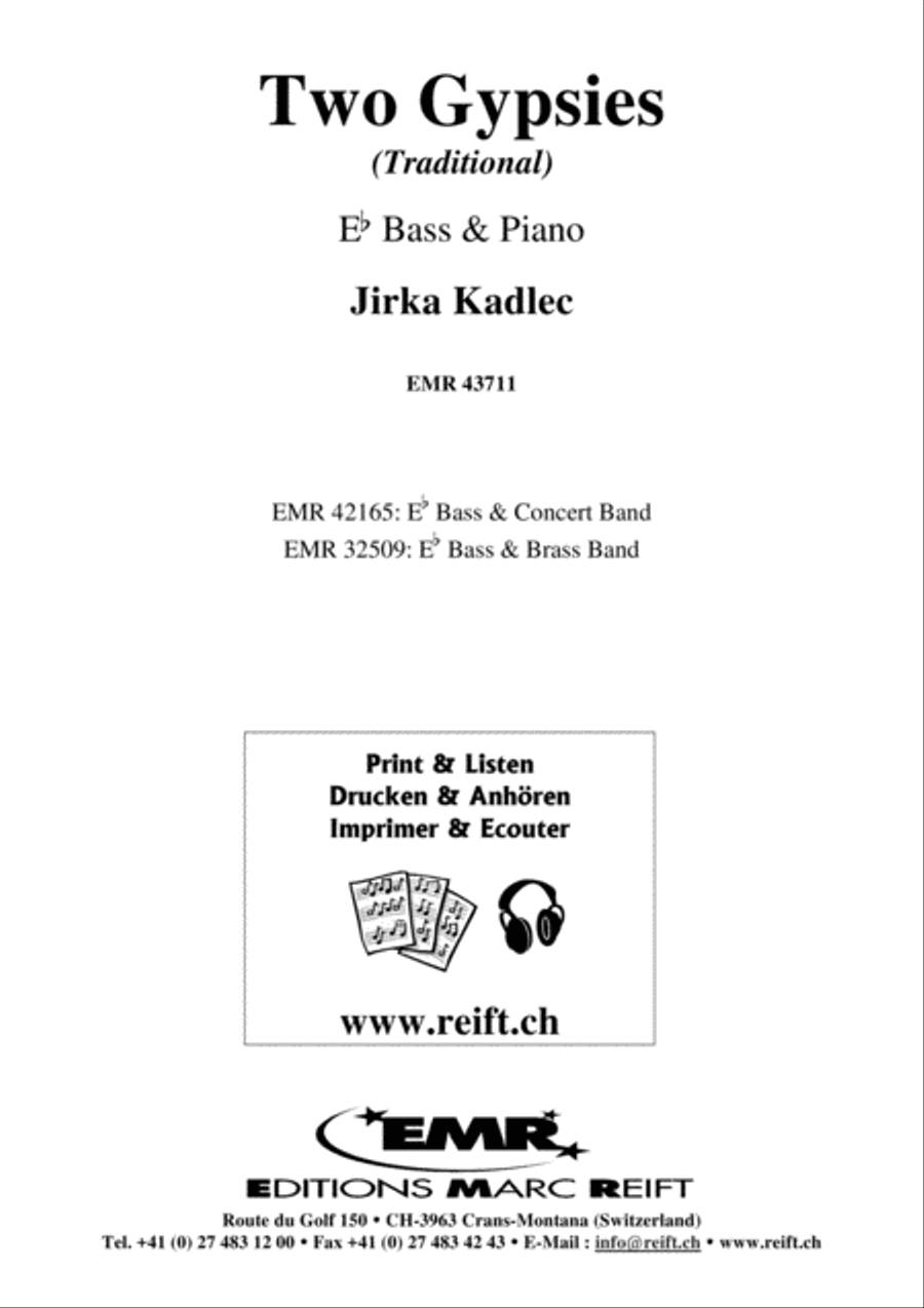 Two Gypsies Piano Accompaniment scores gallery preview page 1