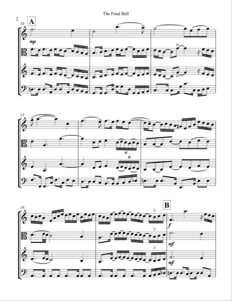The Final Bell The Final Bell String Trio scores gallery preview page 2