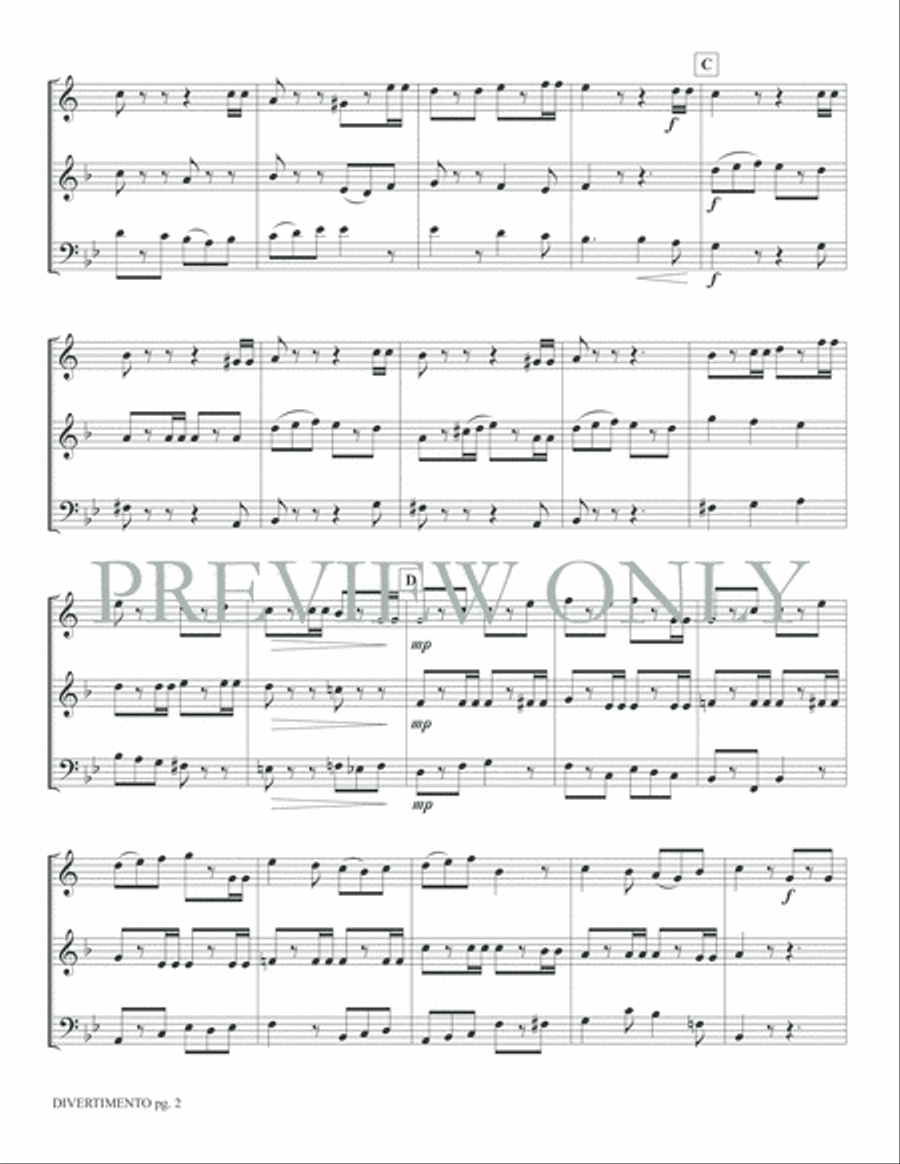 Divertimento Brass Ensemble scores gallery preview page 4