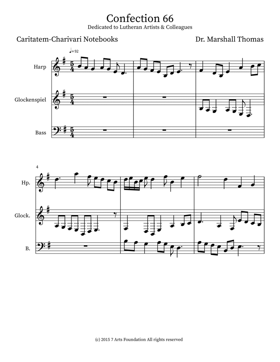 Confection 66 Confection 66 Double Bass scores gallery preview page 1
