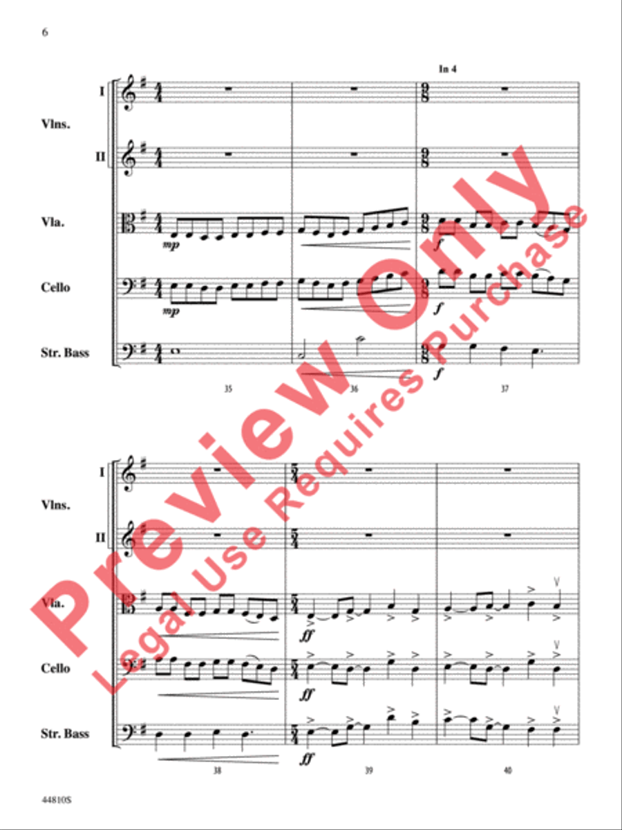 Hidden Dimensions String Orchestra scores gallery preview page 30