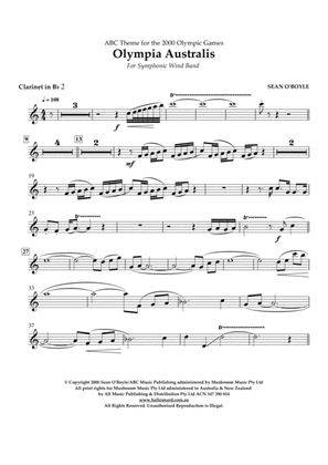 Olympia Australis (Symphonic Wind Band) - Bb Clarinet 2